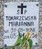 Marianna Tokarzewski, died 1938